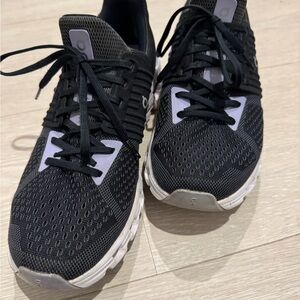 ON CLOUD Black and Lavender  Sneakers